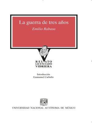 cover image of La guerra de tres años